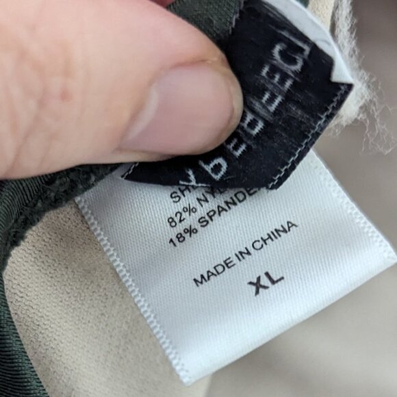 Dixperfect Bikini High Waist Cheeky Sport Swimsuit Green Size XL - Picture 6 of 13